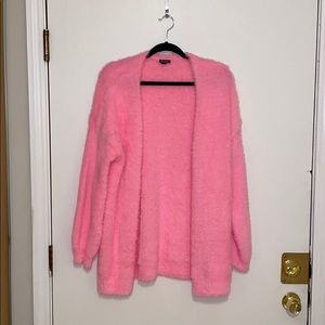 Women's Long Sleeve Open Front Fuzzy Cardigan